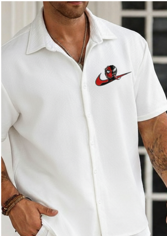 Men's White Oversized Shirt