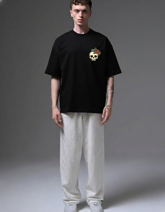 Rose Skull Back Print Tee 💀🌹