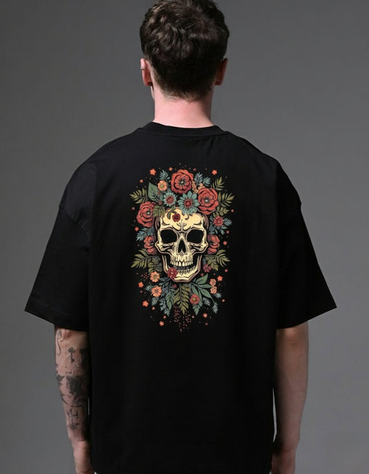 Rose Skull Back Print Tee 💀🌹