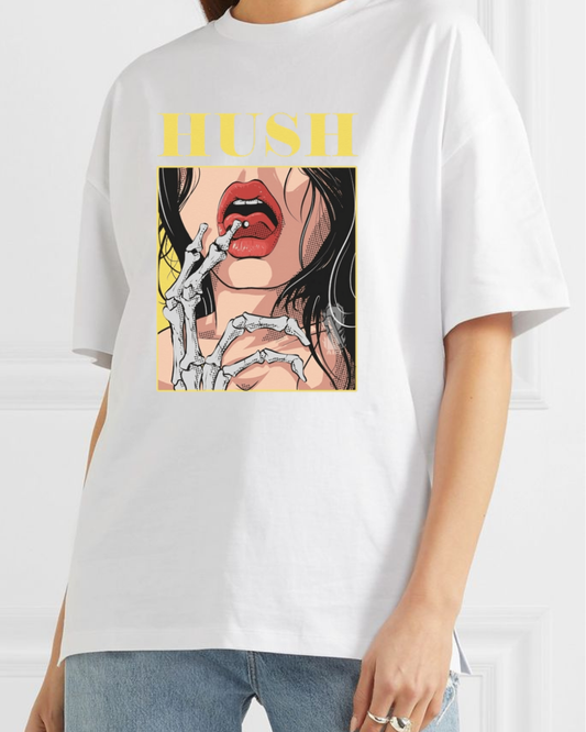 Shhh... The "Hush" Statement Tee 🤫💀